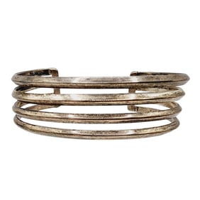 Sterling Taxco TA-141 Signed? Mexico Split Shank Cuff