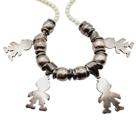 Sterling TR-154 Mexico Little People and Beads Charms/Pendants