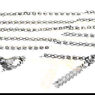 Carolyn Roehm Ciner Sterling Silver Cable Chain 2.34 G: Carolyn Roehm Ciner sterling silver cable chain 2.34 g