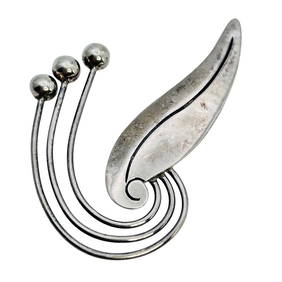 Taxco Mexico ELY Sterling Modernist Brooch 5.96 G (1 of 5)