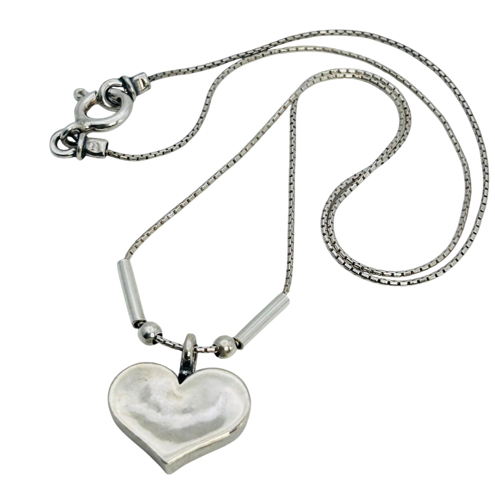 DIDAE Israel, Sterling Heart Pendant Sterling Chain Necklace 5.52 G (1 of 6)