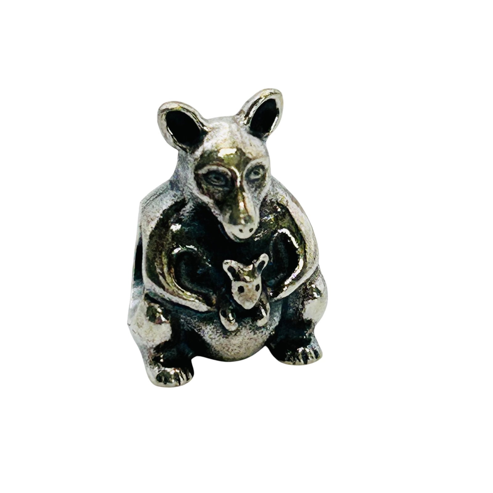 Pandora, Sterling Kangaroo And Baby Charm 2.95 G: Pandora Sterling kangaroo and baby charm 2.95 g