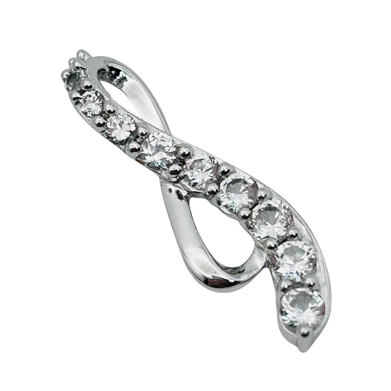 SUN White Sapphire Sterling Pendant 1.73 G: SUN white sapphire Sterling pendant 1.73 g