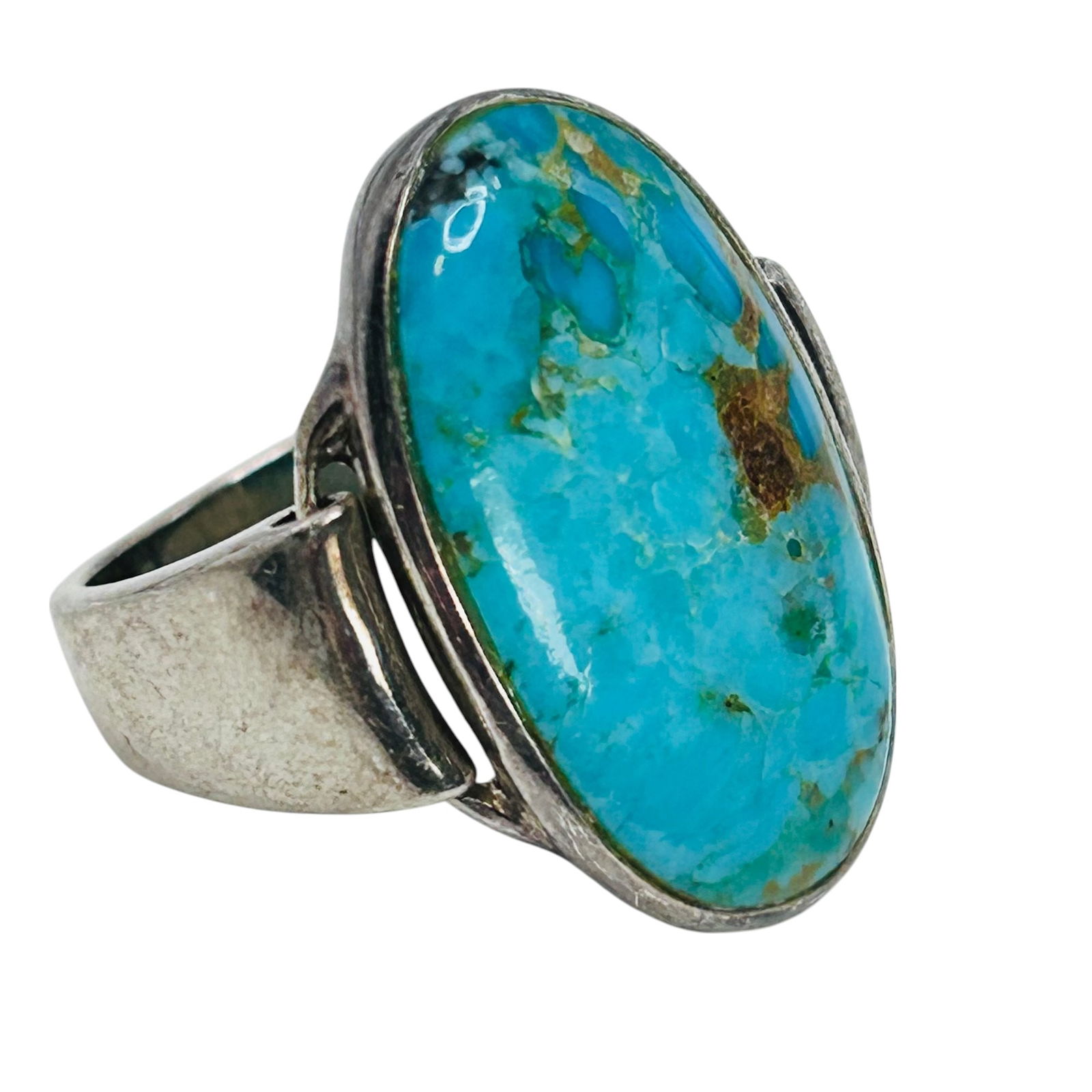 BOMA Turquoise Sterling Statement Ring Size 7, 7.95 G (1 of 5)