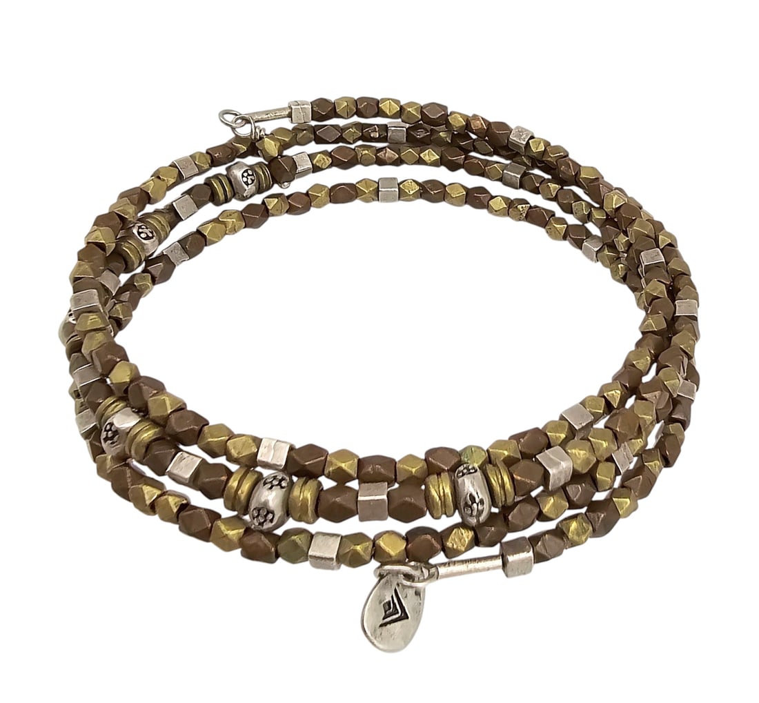 Silpada Sterling Silver Bead Wrap Bracelet 20 G (1 of 3)