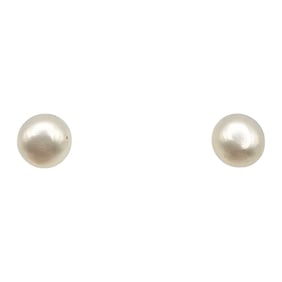 Pearl Sterling Silver Earrings 1.1 G