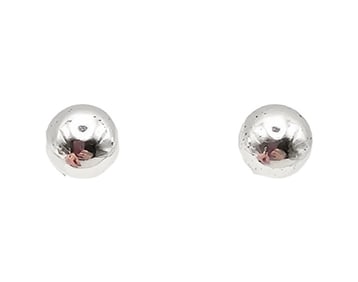 Sterling Silver Ball Earrings 2.3 G