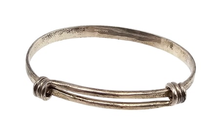 El Ed Lavin Sterling Silver Bangle Bracelet 12.6 G