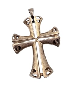 Sterling Silver Cross Pendant 18.7 G