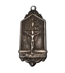 Sterling Silver Religious Pendant 5.4 G