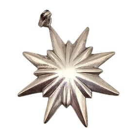 Sterling Silver Star Pendant 7.2 G