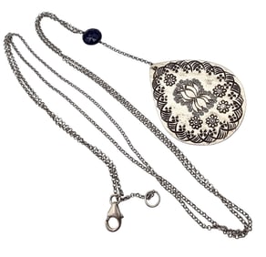 Sterling Silver Necklace 11.3 G