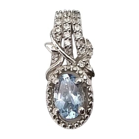 Tourmaline Sterling Silver Pendant 1.3 G