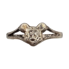 Vintage Sterling Silver Mickey Mouse Ring Size 6.5 1.8 G