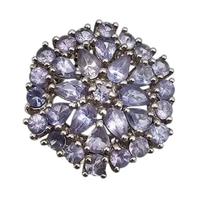 Rhinestone Sterling Silver Cocktail Ring Size 8.75 6.2 G