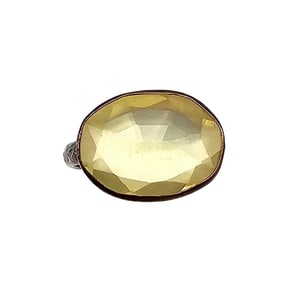 Gemstone Sterling Silver Cocktail Ring Size 5.5 3.5 G