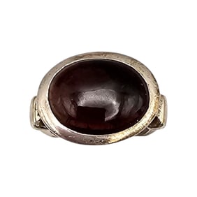 ADI Amethyst Sterling Silver Ring Size 5.75 8.6 G