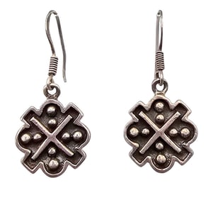 Sterling Silver Drop Dangle Earrings 2 G