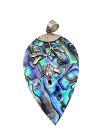 Abalone Sterling Silver Pendant 6.2 G