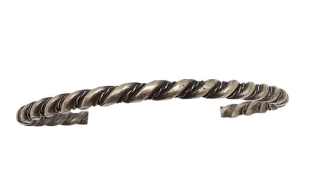 Sterling Silver Twist Cuff Bracelet 11.4 G