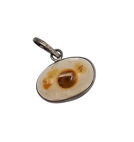 Quartz Sterling Silver Pendant 2.7 G