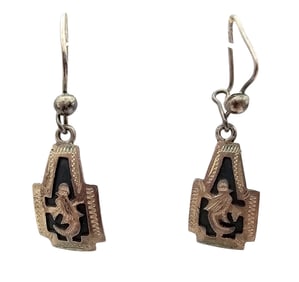 Siam 800 Silver Drop Dangle Earrings 2.8 G