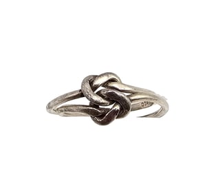 Sterling Silver Double Knot Ring Size 6 2 G