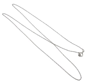 NC 14K White Gold Cable Chain Necklace 0.6 G