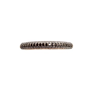 White Topaz 10K Rose Gold Wedding Ring Size 6.75 1.2 G