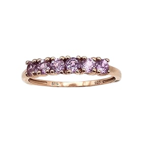 STS Topaz Gold Over Sterling Silver Cocktail Ring Size 6.75 1.3 G