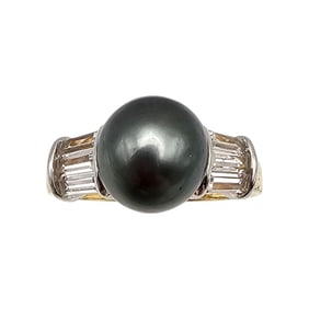 Pearl White Topaz Gold Over Sterling Silver Cocktail Ring Size 8.75 5.2 G