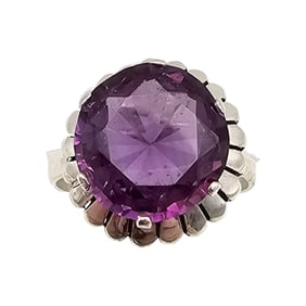 Mexico TD-24 Mystic Topaz Sterling Silver Cocktail Ring Size 7 3.6 G