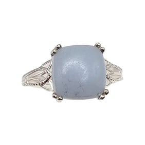 D'Joy Quartz Sterling Silver Cocktail Ring Size 9.5 3.5 G