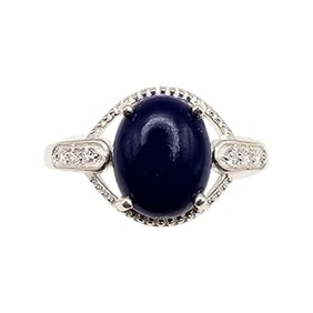 D'Joy Lapis Sterling Silver Ring Size 9.75 3.2 G