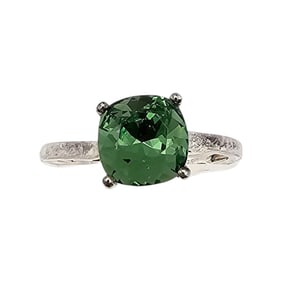 D'Joy Cubic Zirconia ? Sterling Silver Cocktail Ring Size 6.75 1.9 G
