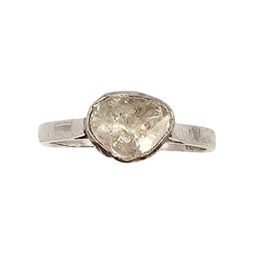 FC Diamond Sterling Silver Cocktail Ring Size 7 1.9 G