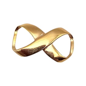 14K Gold Infinity Pendant 1.4 G