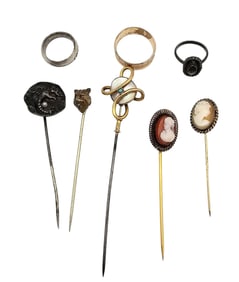 Vintage Variety Lot Rings Stick Pins