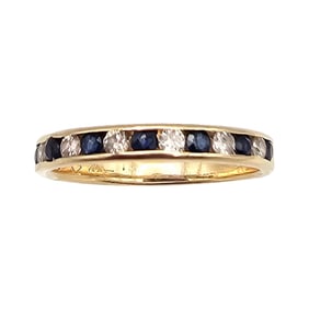 14K Gold Diamond Sapphire Cocktail Ring Size 6.25 8.6 G Certificate Of Appraisal