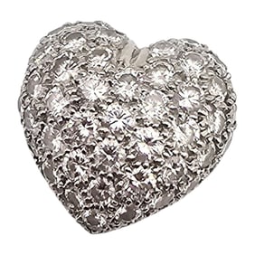 GPM Platinum Diamond Heart Pendant 6 G Certificate Of Appraisal