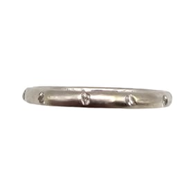 Benchmark 14K White Gold Diamond Cocktail Ring Size 5.5 1.4 G