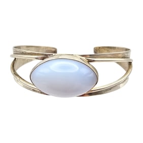 Jay King Mine Finds Mother Of Pearl Sterling Silver Cuff Bracelet 19.2 G