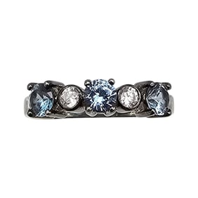 Topaz Sterling Silver Cocktail Ring Size 6.75 2.8 G
