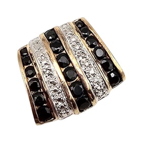 Ross Simons Sapphire Diamond Gold Over Sterling Silver Pendant 4.1 G