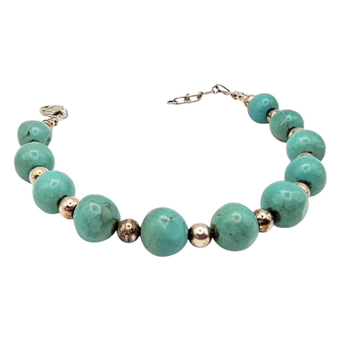 Turquoise Sterling Silver Bracelet 14.6 G (1 of 3)
