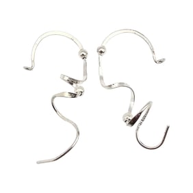 Sterling Silver Earring Pieces 1.4 G
