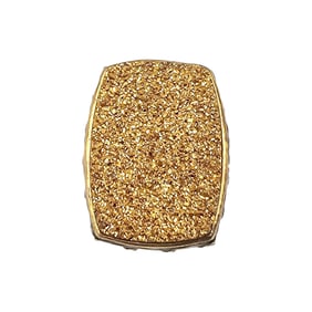 VG Druzy Gold Over Sterling Silver Ring Size 11.25 6.5 G