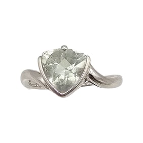 Tourmaline Sterling Silver Cocktail Ring Size 6.75 2.3 G