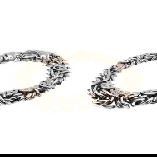 Sterling Silver Byzantine Chain Bracelet 30.9 G: Sterling Silver Byzantine Chain Bracelet 30.9 G