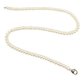 Signed Pearl Sterling Silver Necklace 26.1 G